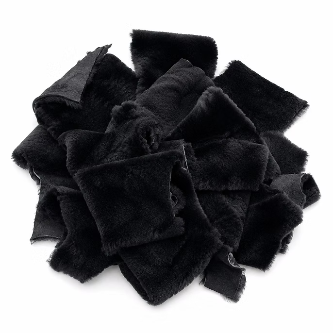 Black-Haired Lambskin Piece