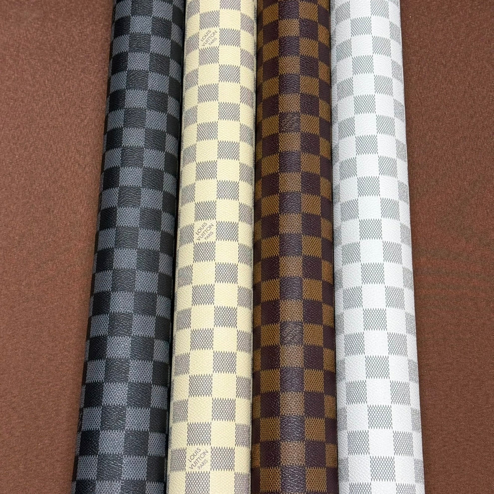 Classic Checkered Design Leathers - 4 Color