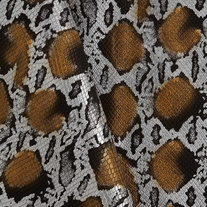 Metallic Snake-Print Lambskin Model 1
