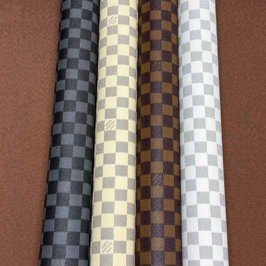 Classic Checkered Design Leathers - 4 Color